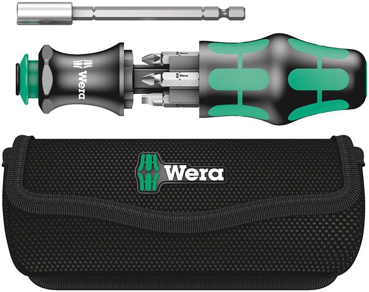 Skruetrækkersæt multi-bit - Wera Kraftform med magasin og 6 bits billede