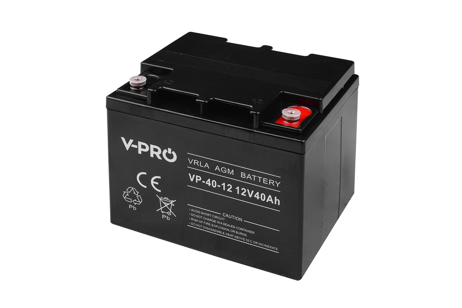 V-PRO Akumuliatorius VOLT POLSKA AGM VPRO 12V 40Ah