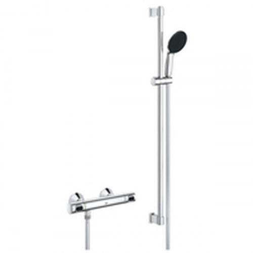Brusesæt med termostat Grohe - krom, vægmontering