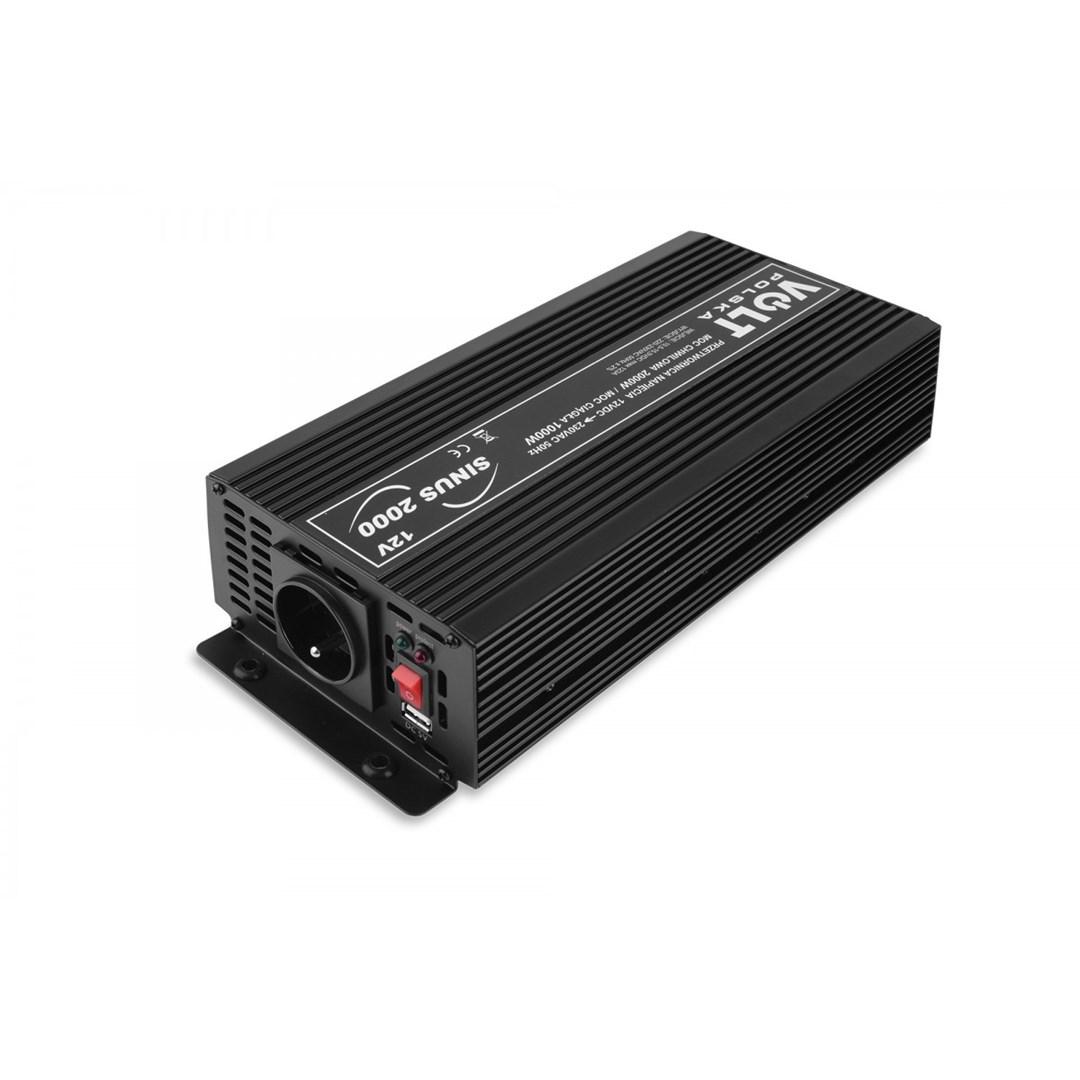 Strøminverter 12V til 230V - Volt Polska SINUS 2000 (1000/2000 W) billede