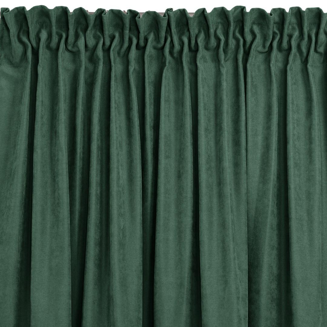 Mørklægningsgardin HOMEDE MILANA - flaskegrøn, 140 × 270 cm, chenille