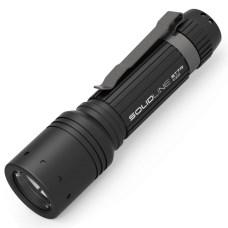 Lommelygte Ledlenser ST7R - sort håndlommelygte, genopladelig