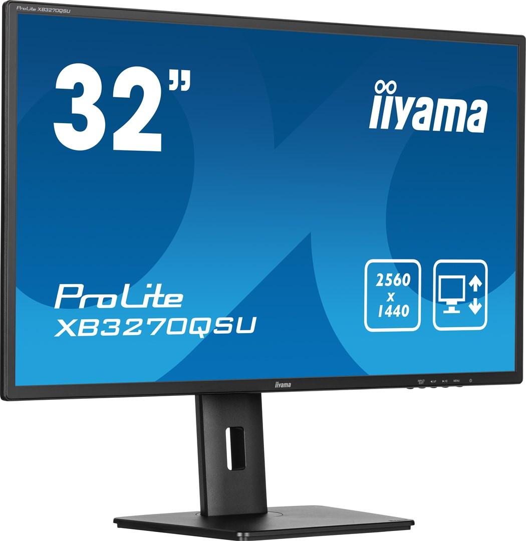 Skærm 32" iiyama ProLite XB3270QSU - IPS, QHD, højdejusterbar billede