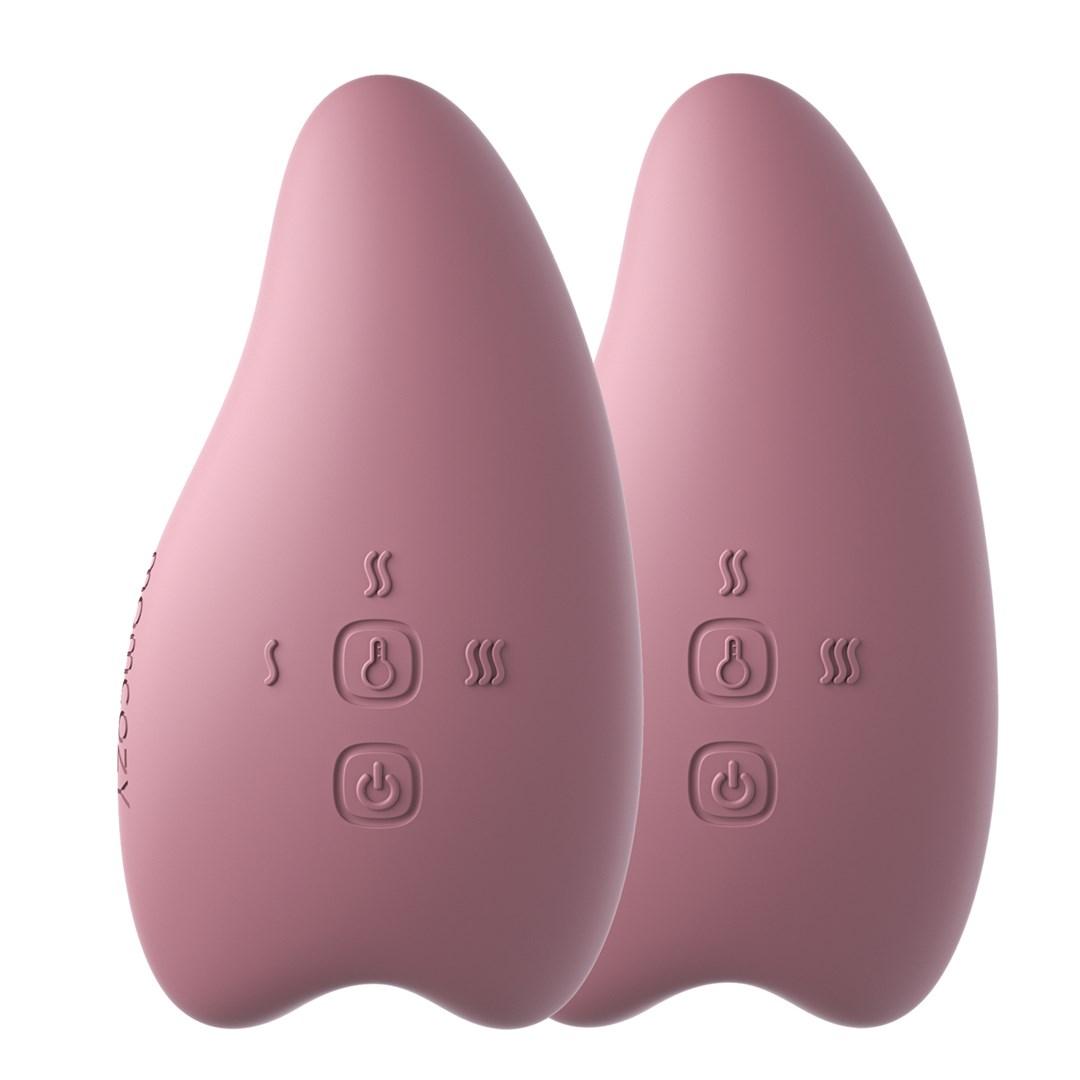 Brystpumpe-massager med varme - Momcozy A1, dobbelt pakke (lyserød)