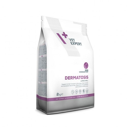 Hundefoder tørfoder - VetExpert Veterinary Diet Dermatosis Lamb & Krill 2 kg