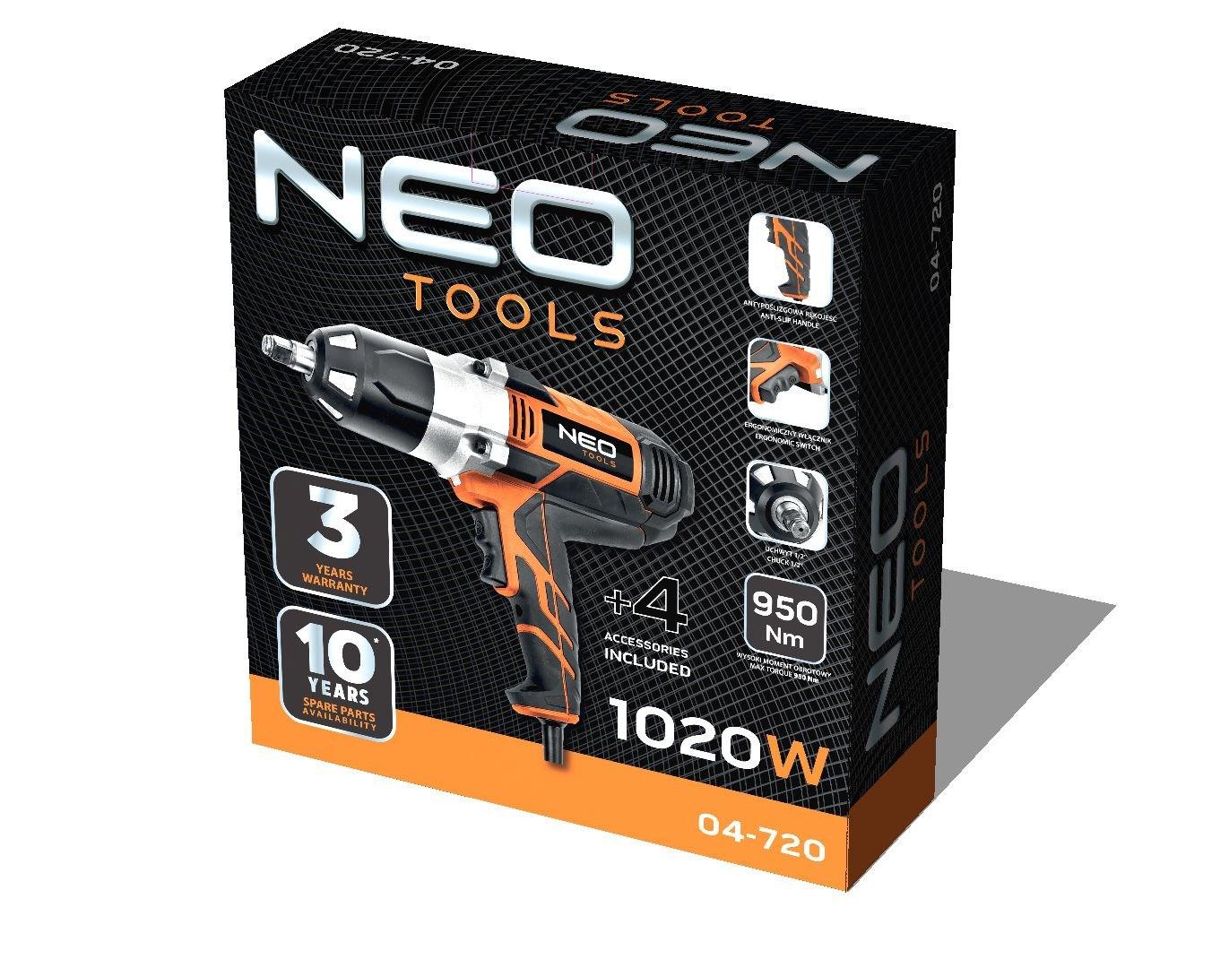 NEO tools 04-720 elektrisk skruetrækker & slagbor