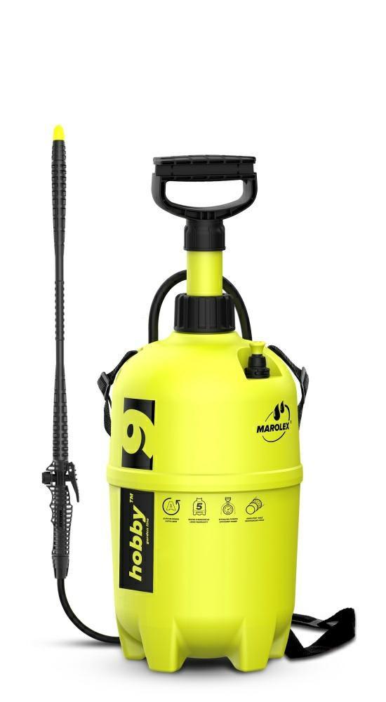 Tryksprøjte til have - Marolex Hobby 9 l med polypropylen-lanse