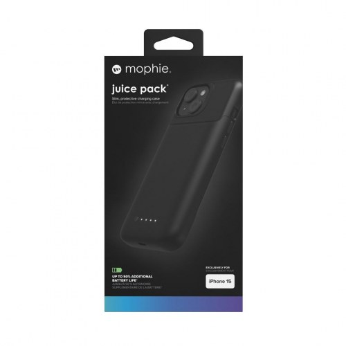 Powerbank-cover til iPhone – mophie Juice Pack 6,1" (sort)