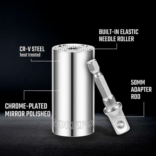 Topnøgle-adapter universal - Workpro