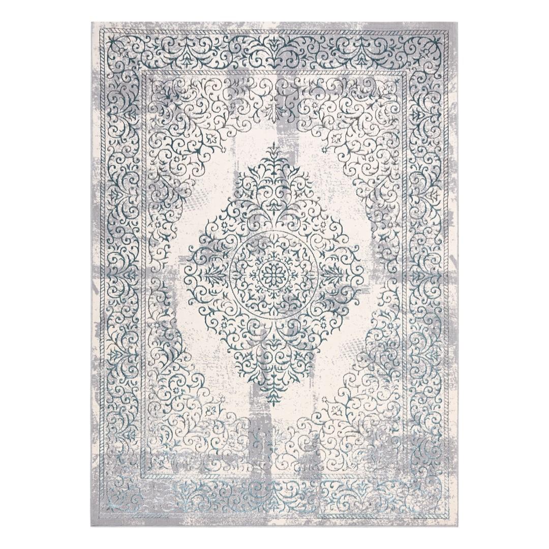 Gulvtæppe 80x150 grå - Hakano Iona Rosette
