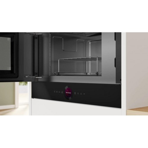 Mikroovn Bosch Serie 8 BEL7321B1 - sort kombinationsmikroovn, 21 l, 900 W