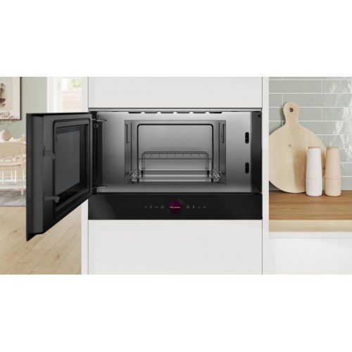 Mikroovn Bosch Serie 8 BEL7321B1 - sort kombinationsmikroovn, 21 l, 900 W