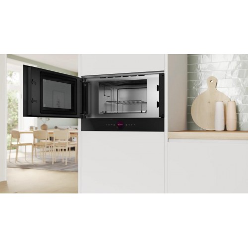 Mikroovn Bosch Serie 8 BEL7321B1 - sort kombinationsmikroovn, 21 l, 900 W
