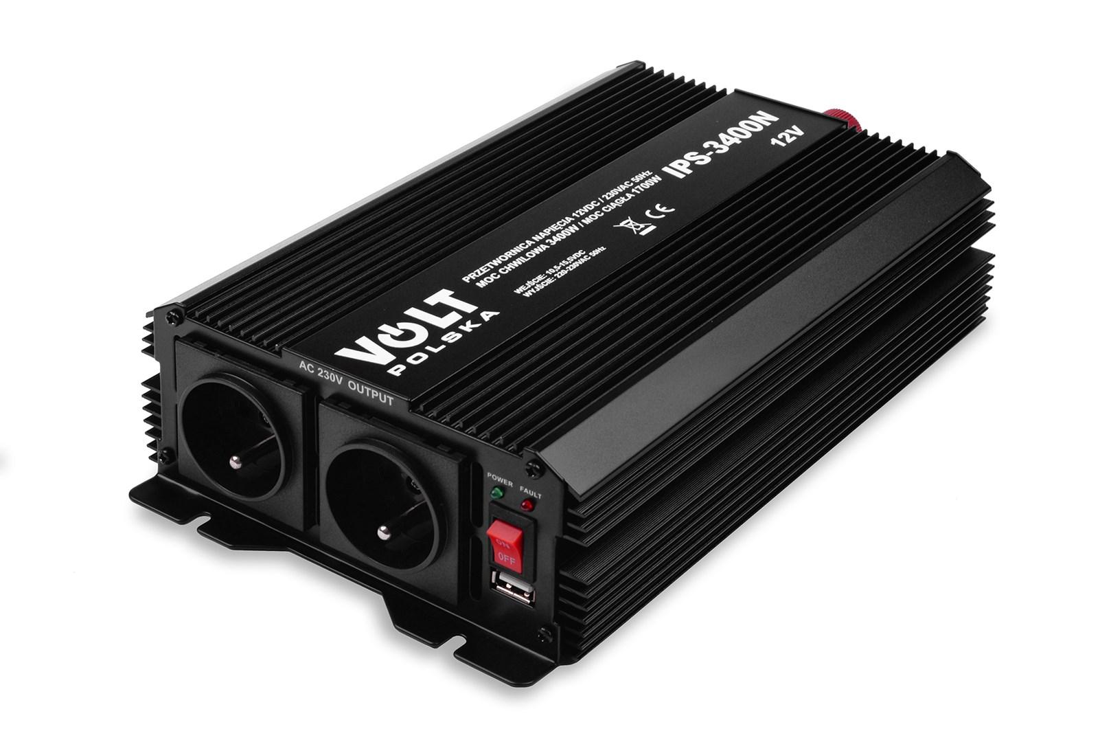 Strøminverter 12V til 230V - Volt Polska IPS 1700/3400