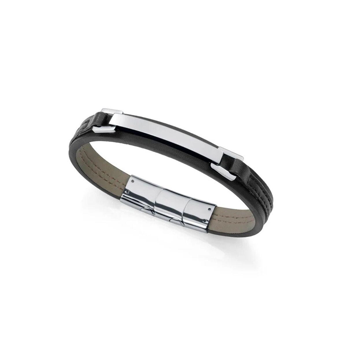 Armbånd til mænd - Sterling sølv 925, sort
