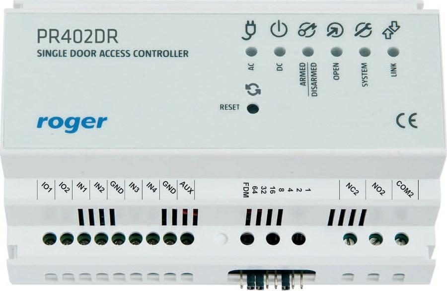 Adgangskontroller til enkelt dør - Roger PR402DR