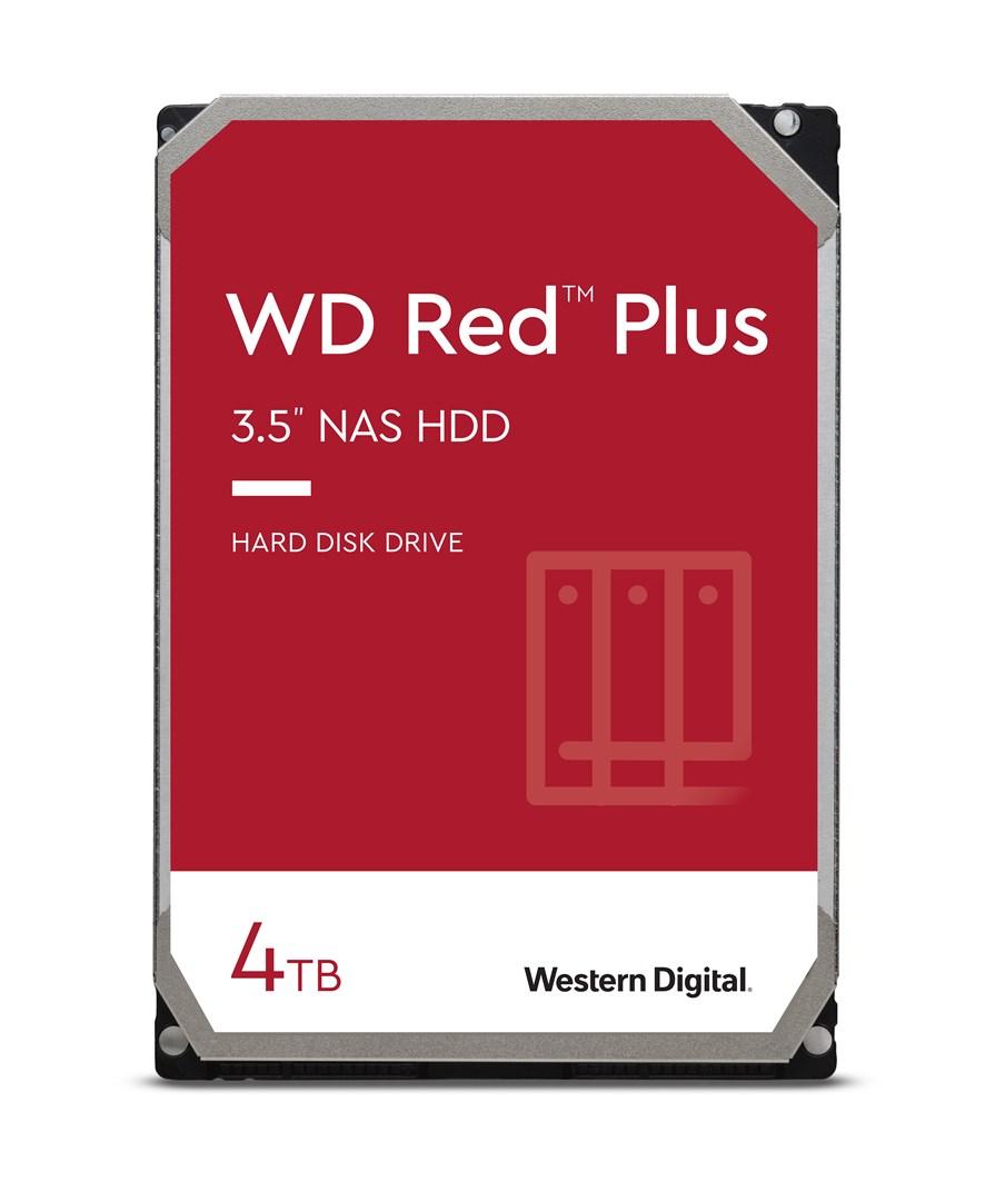 WD Red Plus WD40EFPX - Harddisk - 4 TB - intern - 3.5 - SATA 6Gb/s - 5400 rpm - buffer: 256 MB