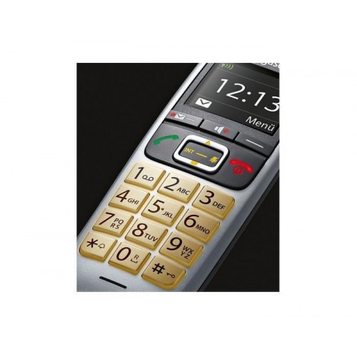 Fastnettelefon DECT - Gigaset E560, opkalds-ID, sort/sølv