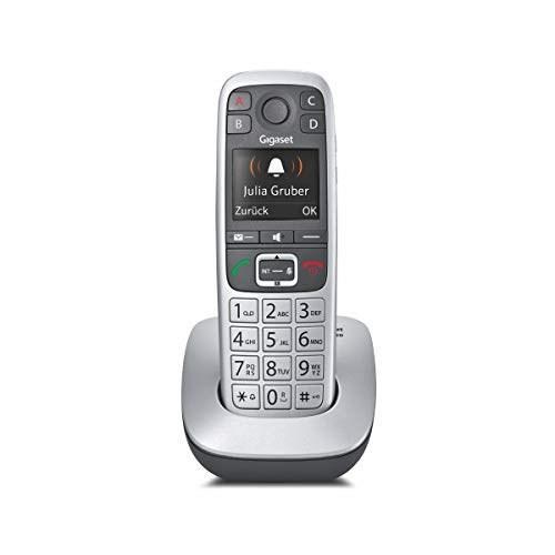 Fastnettelefon DECT - Gigaset E560, opkalds-ID, sort/sølv