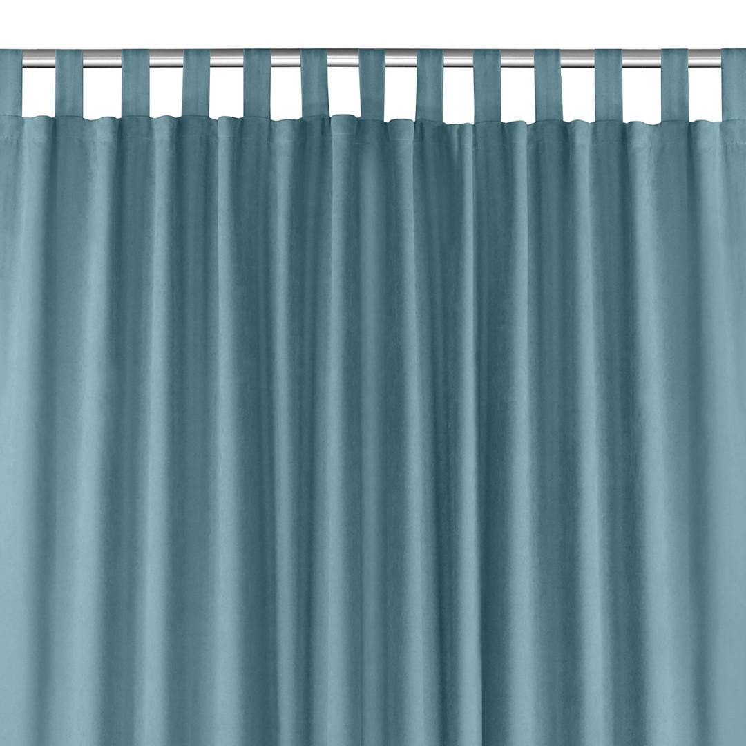 MÃ¸rklÃ¦gningsgardin HOMEDE MILANA - himmelblÃ¥, klassisk, stropper 10 cm, chenille, 280Ã300 cm