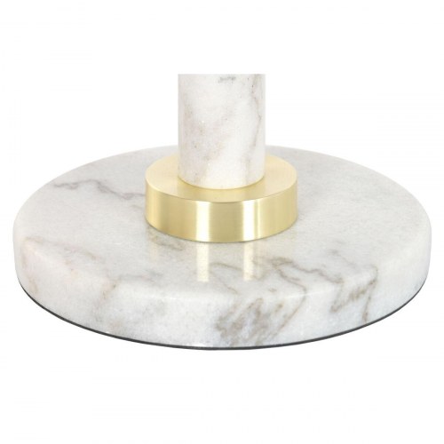 Sofabord marmor - , hvid/guld, 41 × 41 × 58 cm