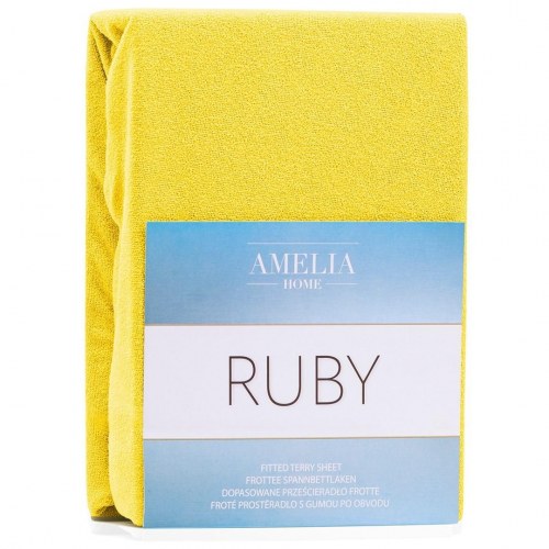 Frottélagen RESTILO Ruby - gul 200-220 x 200 cm