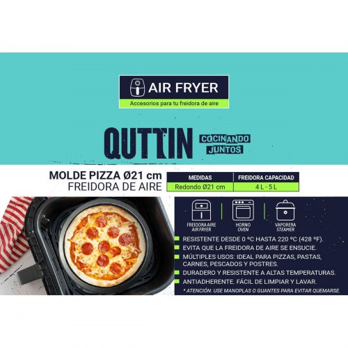 Bageform til airfryer Quttin 21 × 2,5 cm - 24 stk.