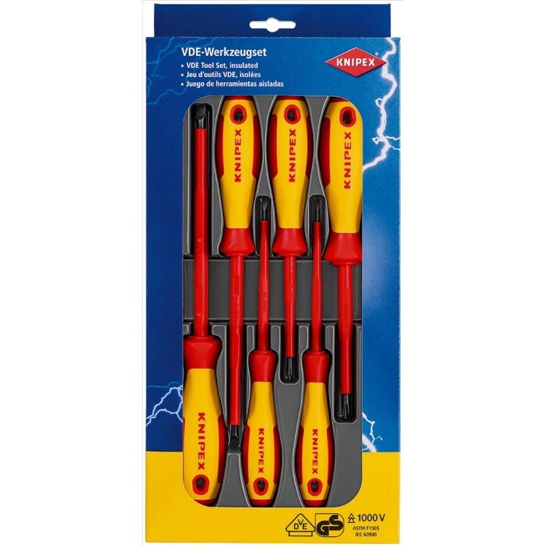 Skruetrækkersæt isoleret - KNIPEX 6 dele billede
