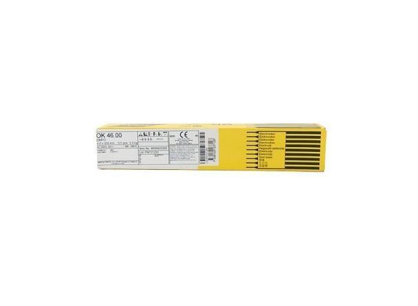 Svejseelektroder rutile ESAB 2,5 × 350 mm - ca. 5,5 kg (OK 46.00), 312 stk., pink