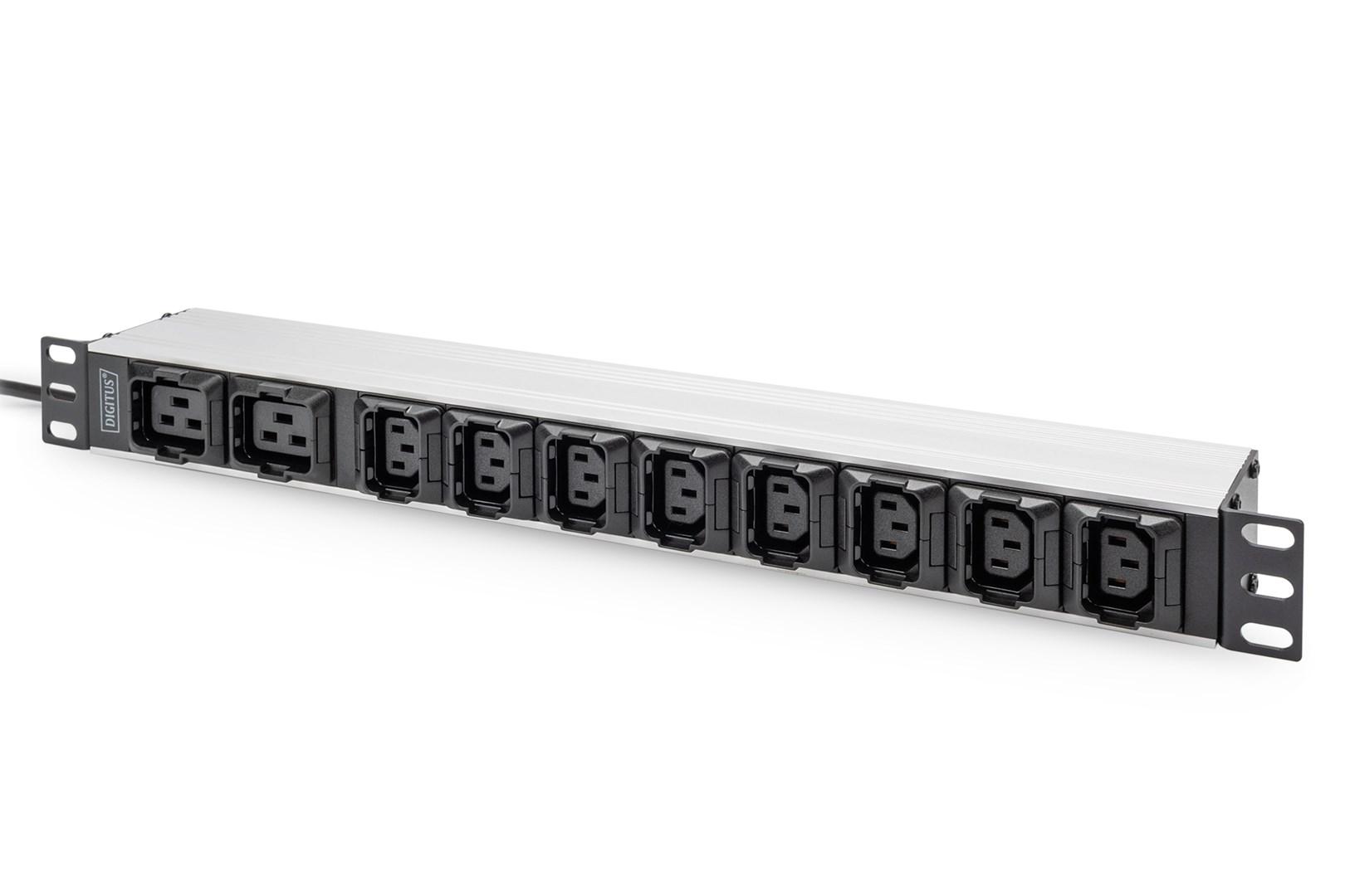 Digitus Socket Strip With Aluminium Profile 8xc13/2xc19 16a 2m Cabel Iec C20