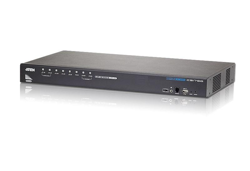 KVM-switch HDMI 8-port - ATEN med USB og lyd billede