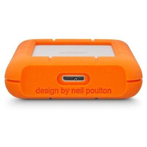 Ekstern harddisk LaCie Rugged Mini 1 TB, 2,5", 5400 rpm, Micro‑USB B 3.2 Gen 1 – orange/sølv