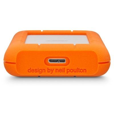 Ekstern harddisk LaCie Rugged Mini 1 TB, 2,5", 5400 rpm, Micro‑USB B 3.2 Gen 1 – orange/sølv
