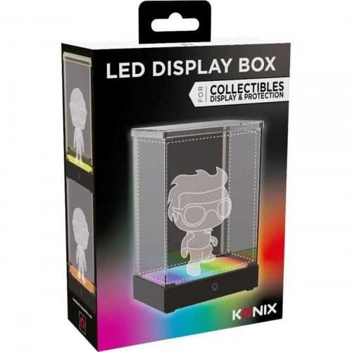 KONIX LED displayboks til samlerobjekter - multifarvet lys