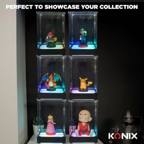 KONIX LED displayboks til samlerobjekter - multifarvet lys