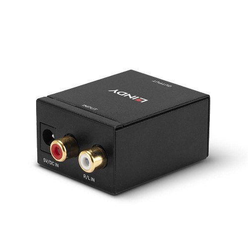Kabeladapter – LINDY Phono til Toslink og Koaksial ADC