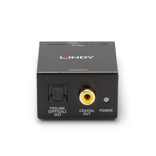 Kabeladapter – LINDY Phono til Toslink og Koaksial ADC
