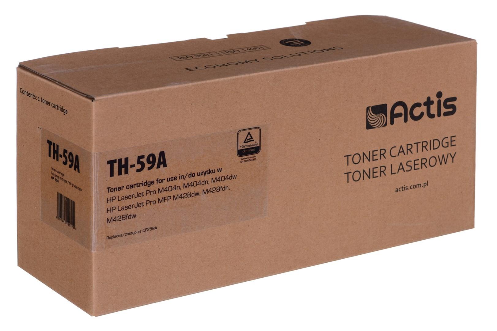 Toner til HP – Actis TH-59A (erstatter HP CF259A, sort, 3.000 sider, med chip)