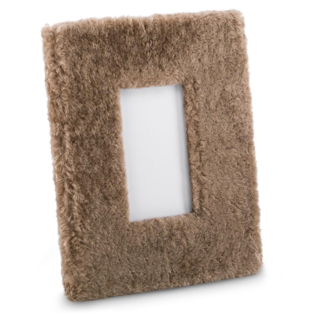 Billedramme brun - AmeliaHome Fur, 19×24 cm, moderne