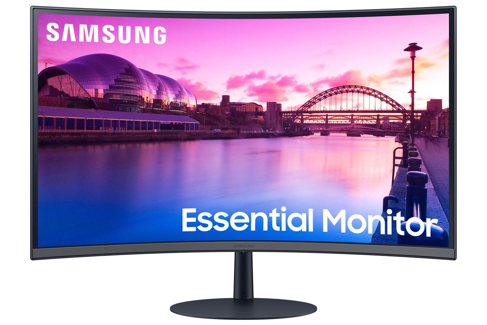 Skærm 27" Samsung Serie 3 S27C390EAU, buet, Full HD, sort billede