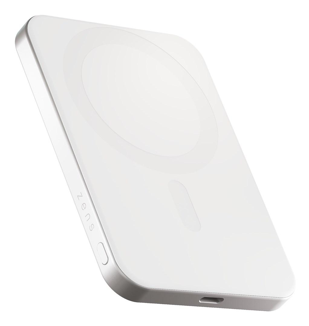 Powerbank med trådløs opladning 5.000 mAh - Zens Pro 1 Slim (hvid) billede