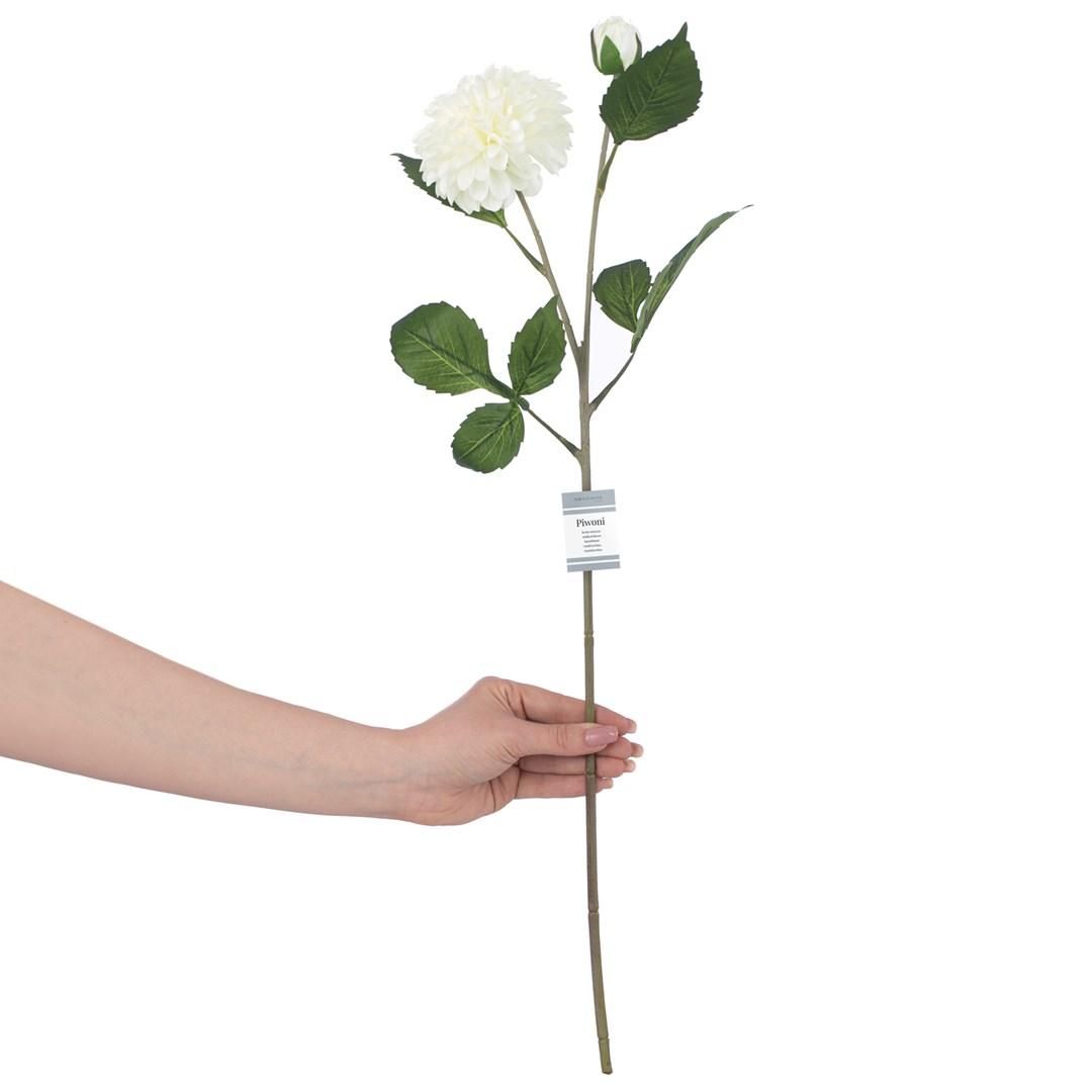 Kunstig blomst - AmeliaHome Piwoni, cremefarvet, moderne, 62 cm