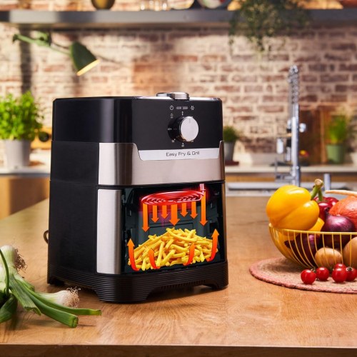 Airfryer Tefal Easy Fry Grill & Steam FW2018, 1,6 kg, 1.700 W, sort