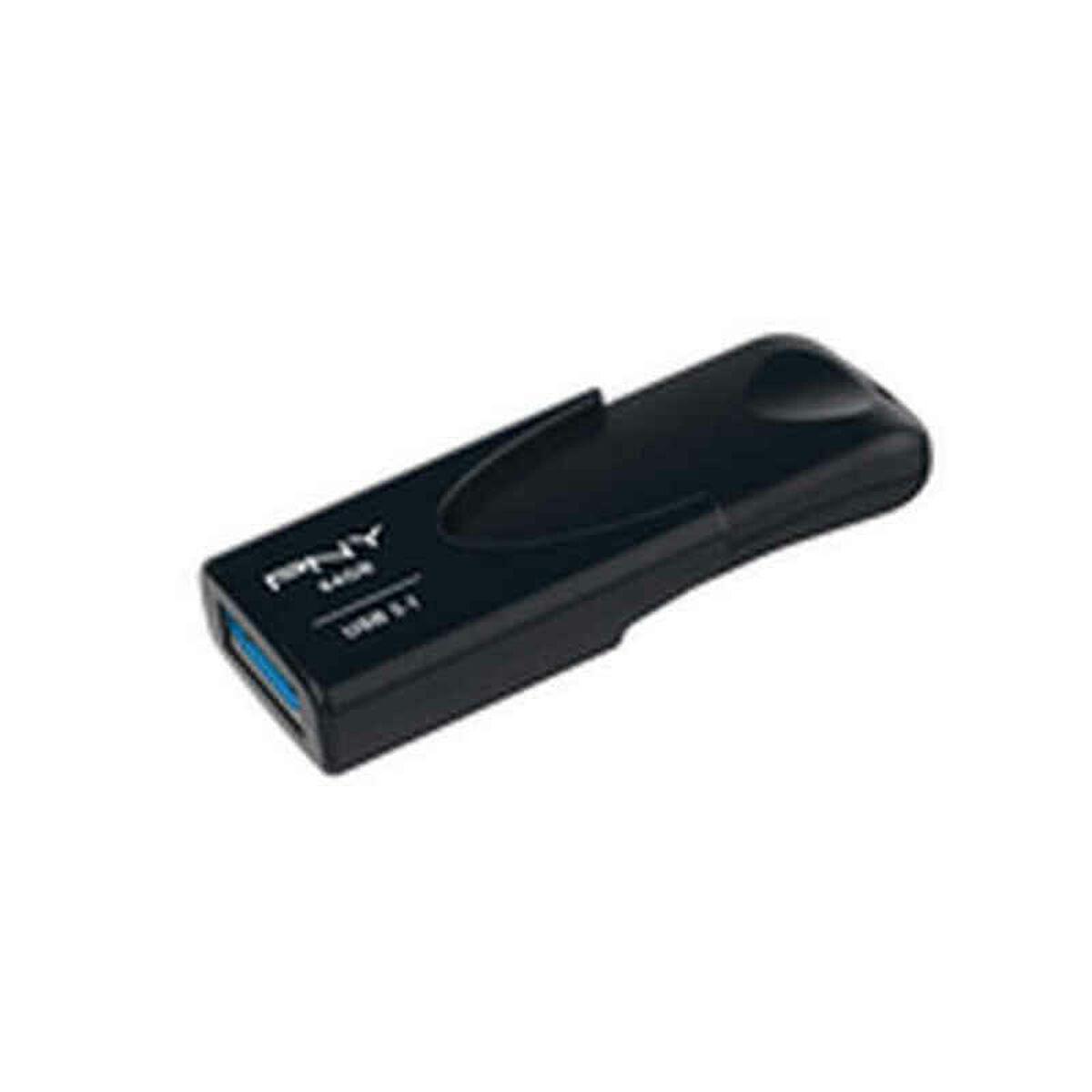 USB stik PNY Attaché 4 - 64 GB - Sort - USB 3.2 Gen 1