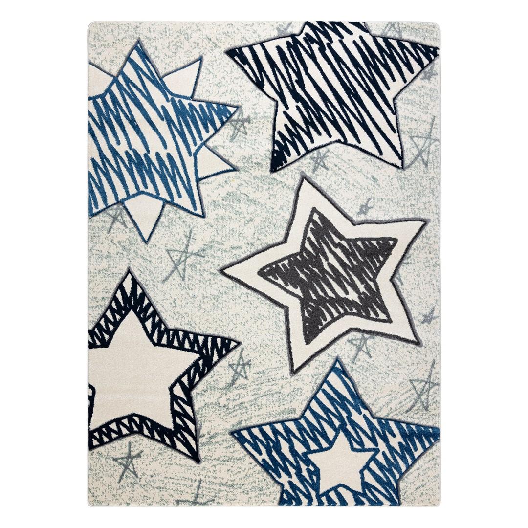 Gulvtæppe Hakano Tinies Stars - blå, 160×220 cm
