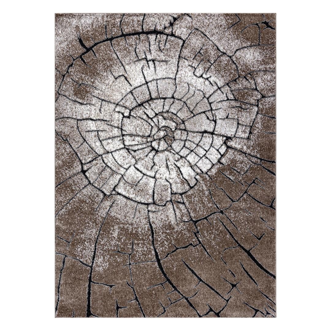 Gulvtæppe brun 80×150 - Hakano Vers Wood