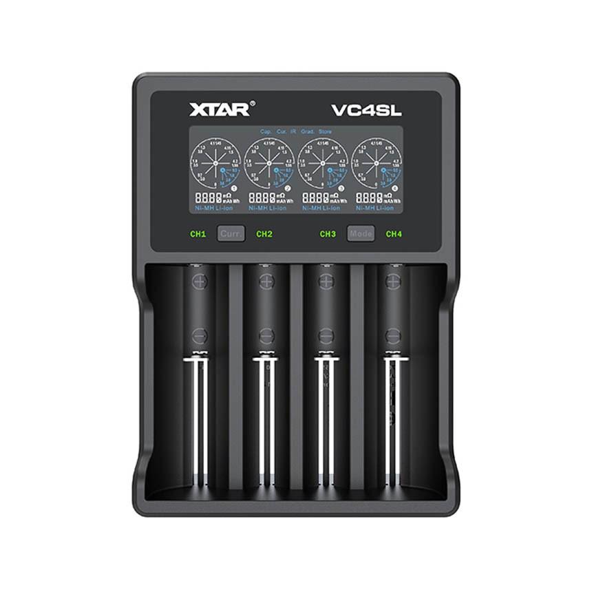 Batterioplader XTAR VC4SL til Li-ion / NiMH / NiCd (4 slot) billede