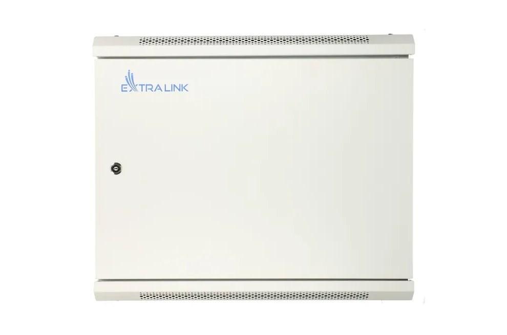 Vægmonteret rackskab 12U 600×450 mm - Extralink ASP, grå billede