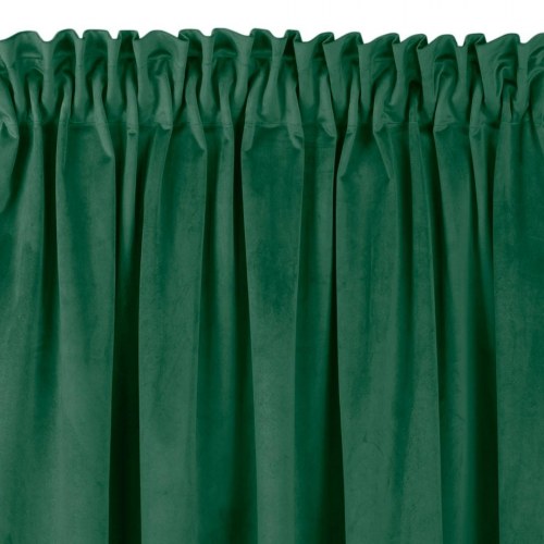 Mørklægningsgardin fløjl 135x175 cm – flaskegrøn, klassisk – HOMEDE VILA