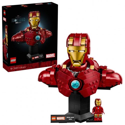 LEGO Marvel Iron Man MK4 buste 76327 – voksen byggesæt